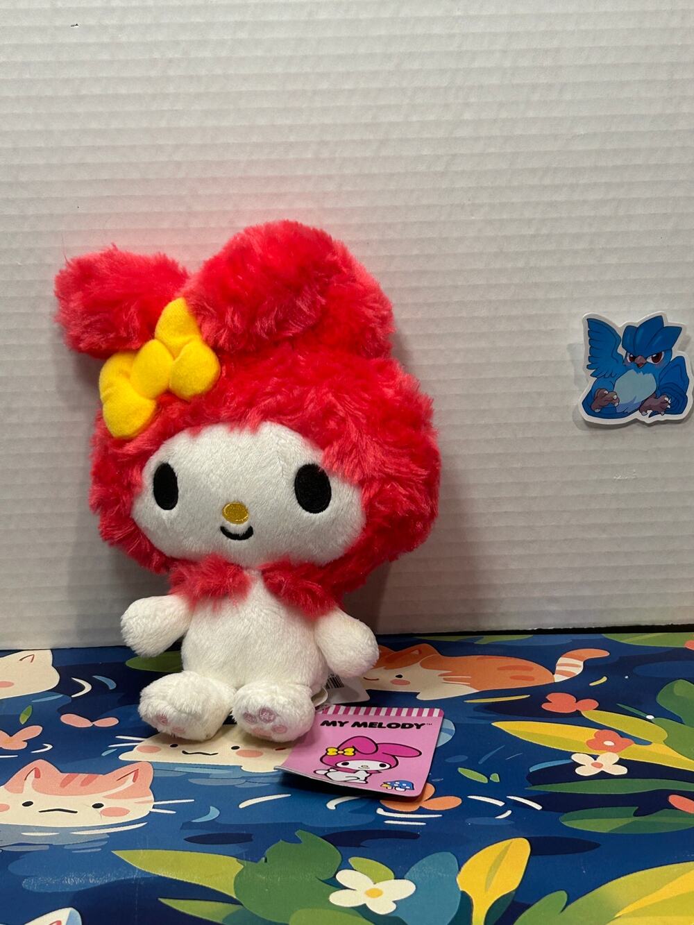 Sanrio My Melody Red Fuzzy Soft Plush Stuffed Animal Bunny Rabbit A